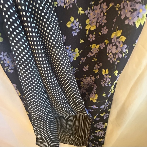 NWT Impressions Reversible Floral & Polka Dot Dress Size L Y2K Grunge - Picture 5 of 9